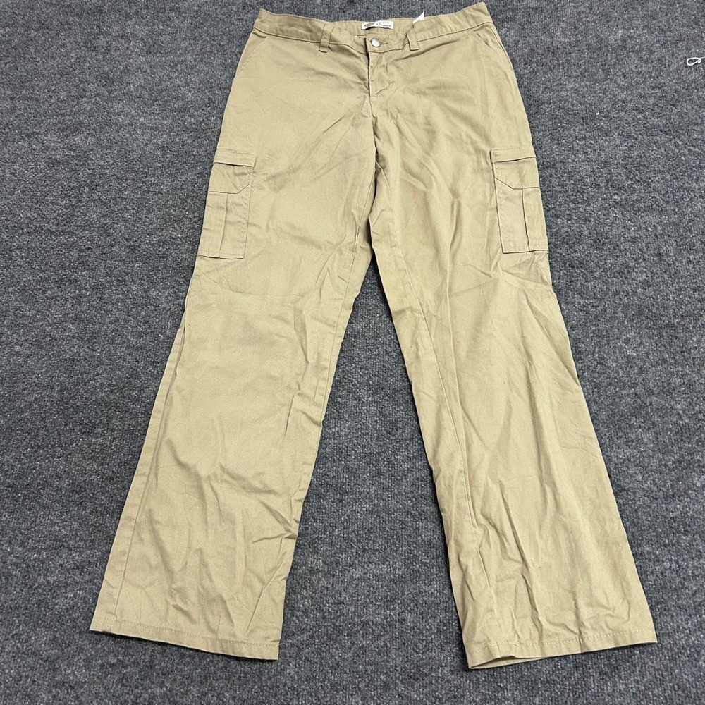 Dickies Pants Womens Size 8 Khaki Straight Leg Casual Workwear Utility Tan 45060